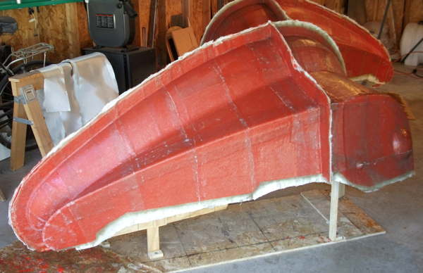 Front fender molds progressing - inboard